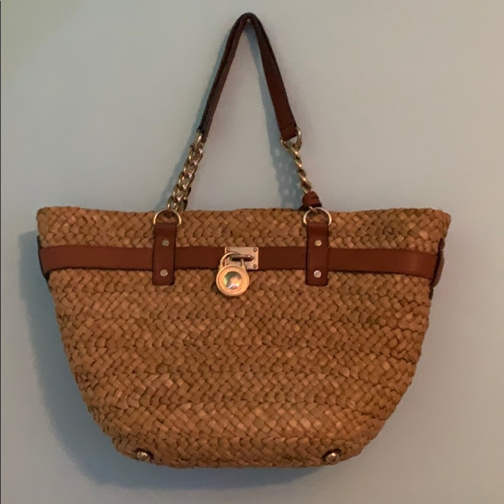 Michael kors straw purse
